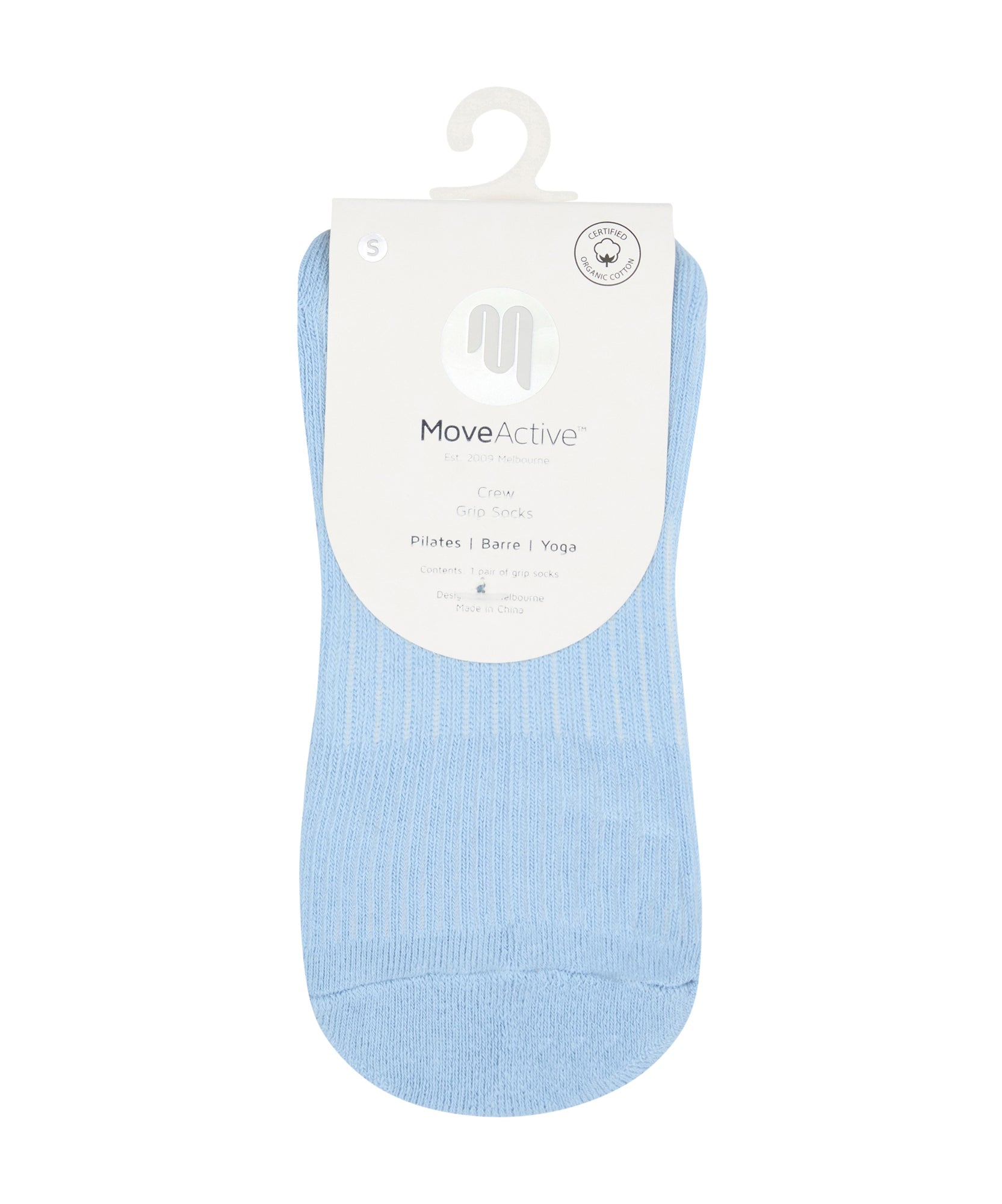 Crew Non Slip Grip Socks - Vintage Blue