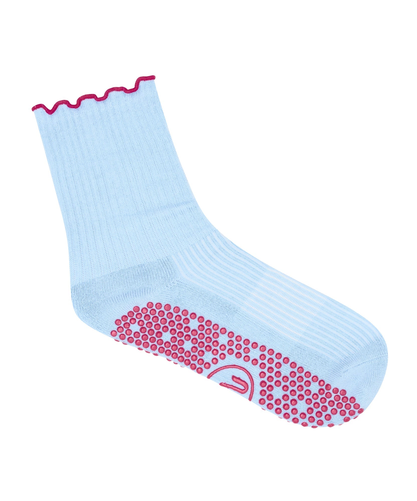 Crew Non Slip Grip Socks - Vintage Blue