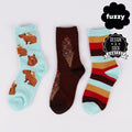 HappyBara Youth Crew Socks 3-Pack