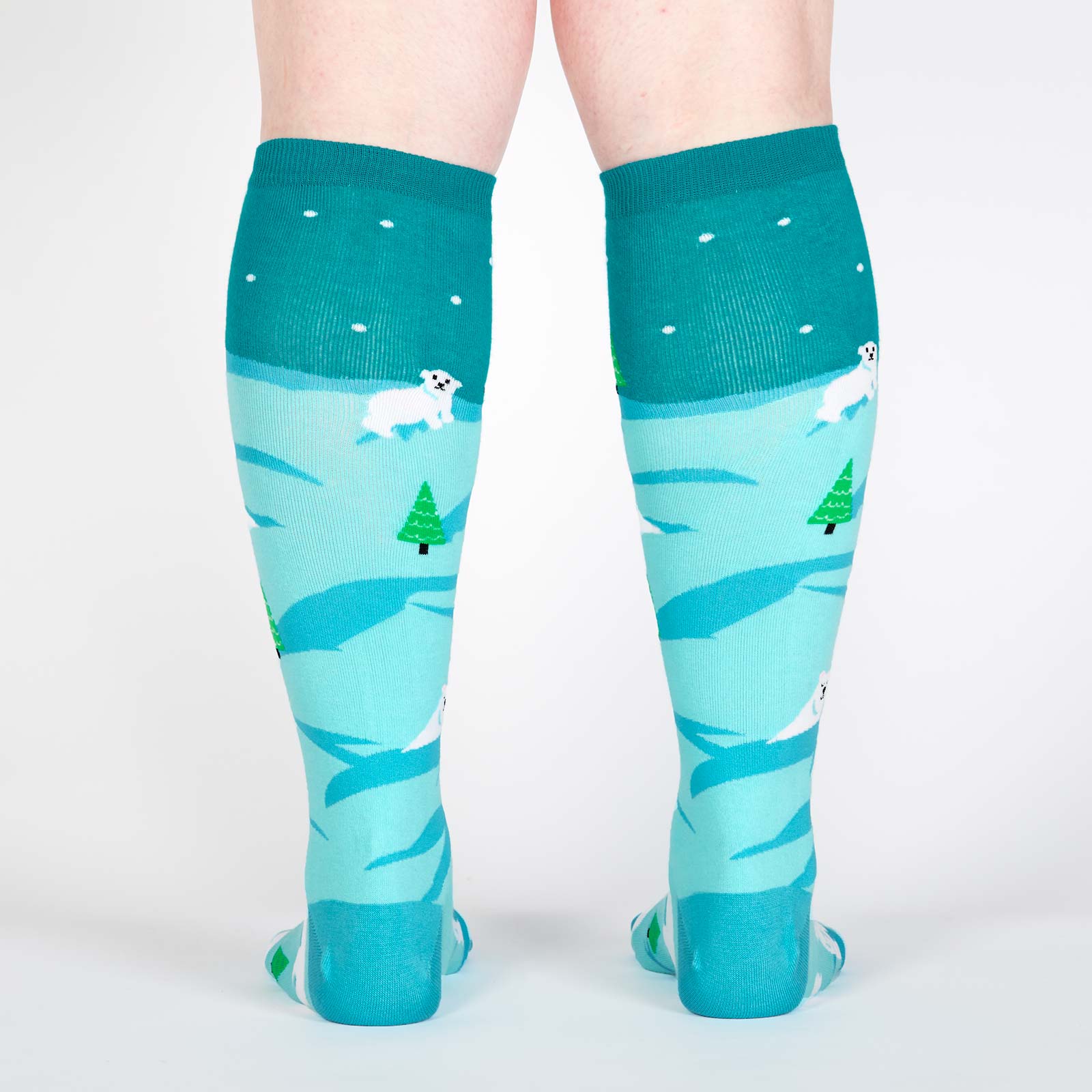 Polar Bear Stare Knee High Socks