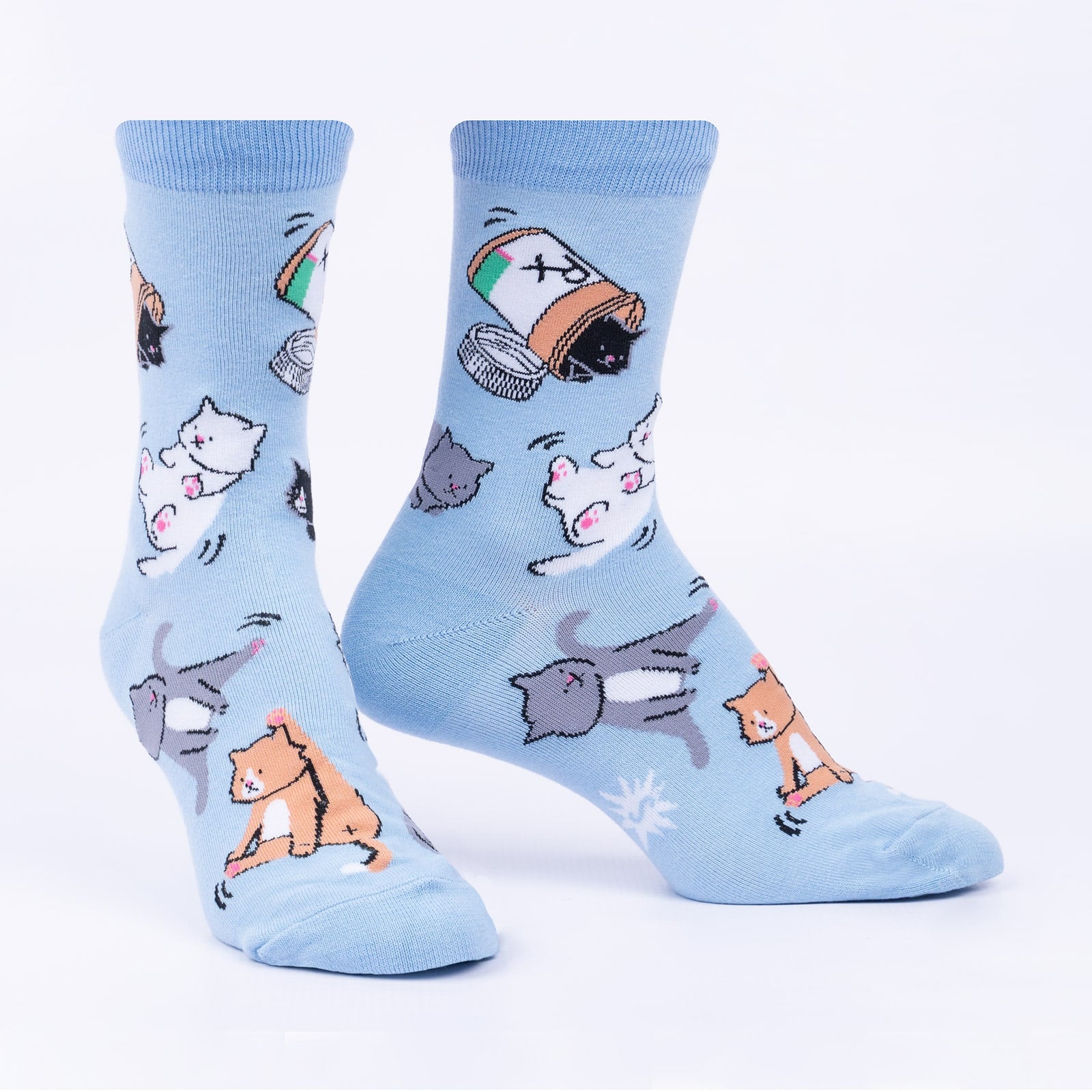 Purr-scription For Happiness Crew Socks